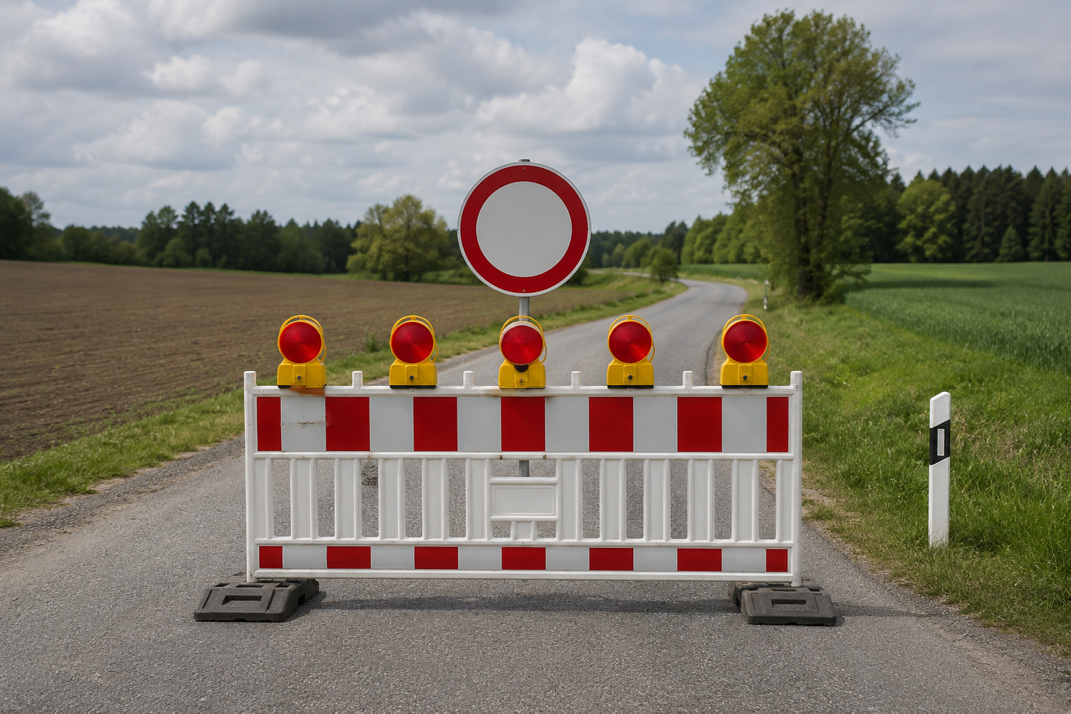 Vollsperrung auf der Kreisstraße SW 28 zwischen Grettstadt und Dürrfeld