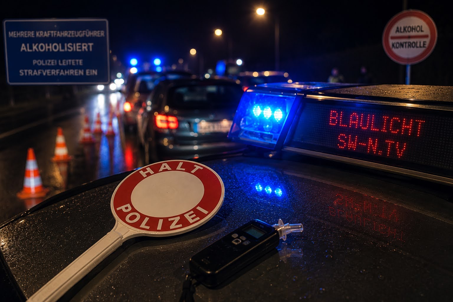 Sicherheit im Straßenverkehr – Drei Fahrer mit jeweils rund zwei Promille – Polizei leitete Strafverfahren ein