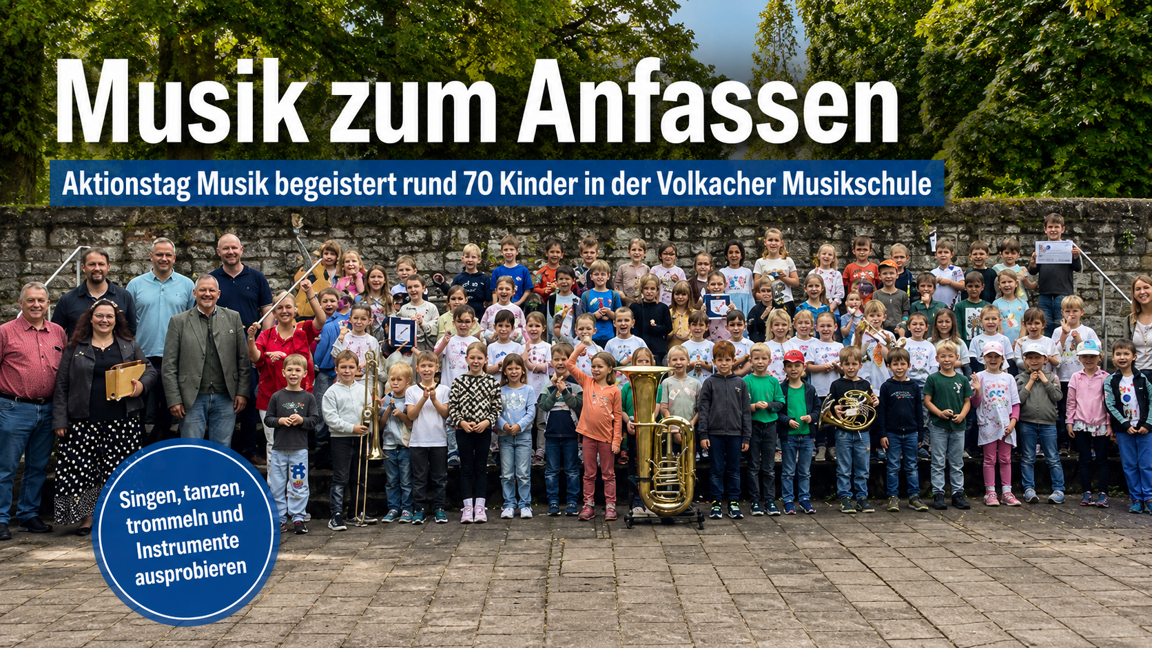Musik zum Anfassen: Kinder entdecken Instrumente in der Volkacher Musikschule